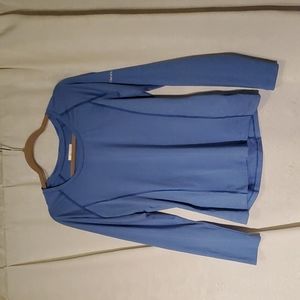 Columbia Blue Stripped Long Sleeve workout top - M